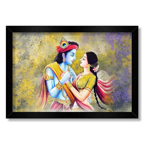 SR CREATIVE CRAFT Beautiful Radha Krishna Modern Art Wall Painting/wall ...