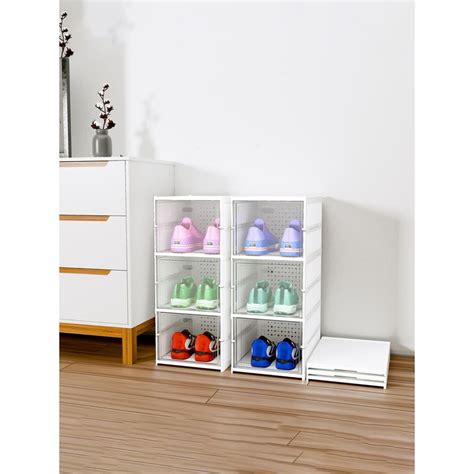 Buy Kuber Industries White Foldable 3-Layer Storage Shoe Rack (Pack of ...