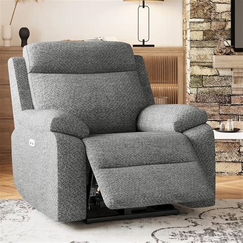 Amazon.com: Belffin Power Fabric Recliner Chairs for Adults Metal Frame ...