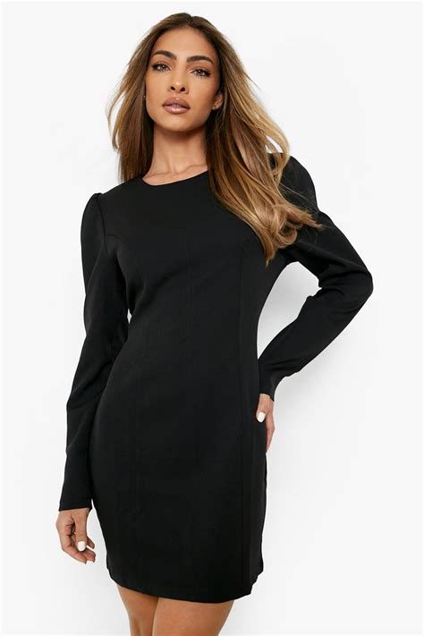 Seam Detail Woven Shift Dress | boohoo