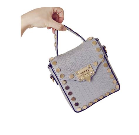 Lara Croc Bag - Shop Women's Studded Bags Online – EDGABILITY