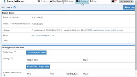 Image result for Noodletool Tutorial