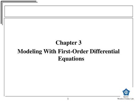 Image result for Modeling with First Order Equations
