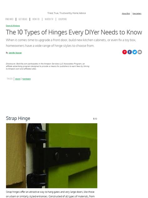 Image result for Hinge Types