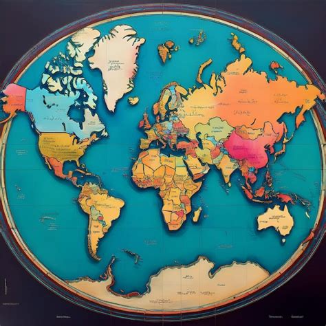 World Map with Colors 的图像结果