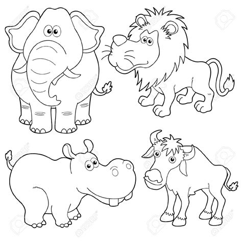 animal pictures outline