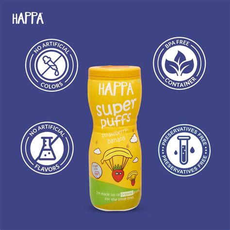 Happa Kids Organic Multigrain Super Puffs - Pack of 4