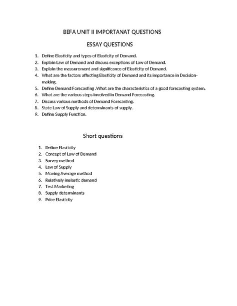 BEFA UNIT II Importanat Questions - BEFA UNIT II IMPORTANAT QUESTIONS ...