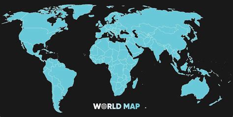 Image result for Simple World Map Vector