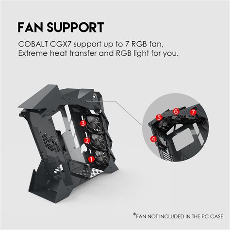 كيس جيمنج Fantech COBALT CGX7 RGB Middle Tower | الاردن