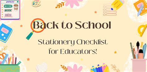 Stationery List for School 的图像结果