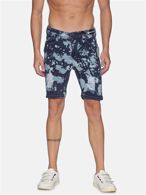Kultprit Allover tie-dye wash Blue shorts – KULTPRIT