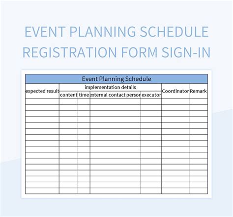 Sign-In Sheet For The Company Event Excel Template And Google Sheets File For Free Download ...