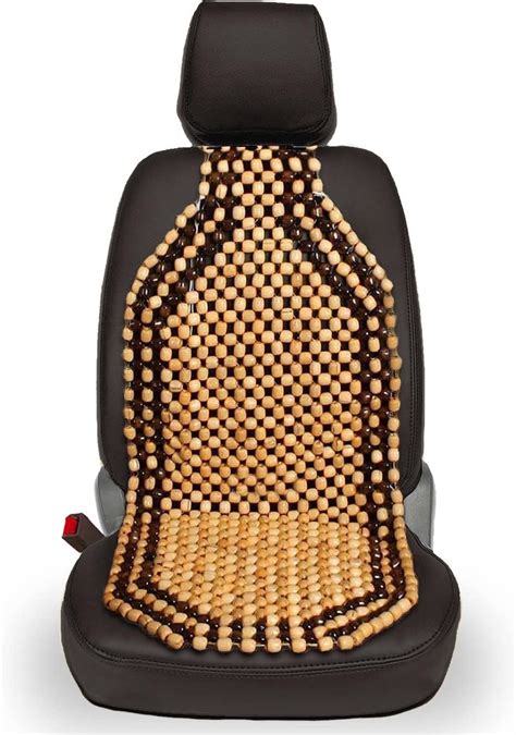 VaygWay Wood Beaded Comfort Seat Cushion – Wooden Beaded Comfort Car ...