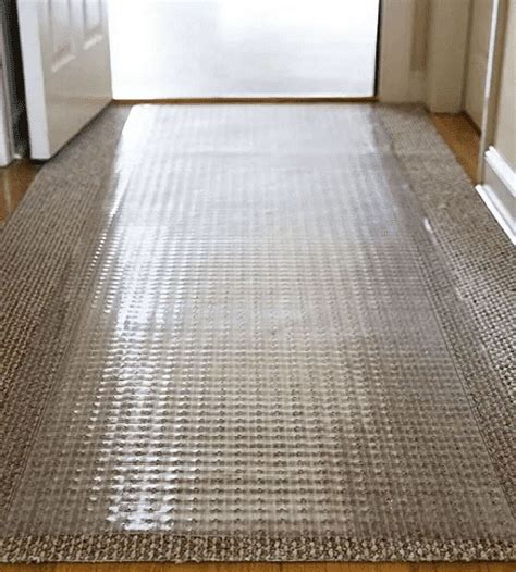 Heavy-Duty Clear Vinyl Carpet Protector Floor Runner with Grippers - 27 ...