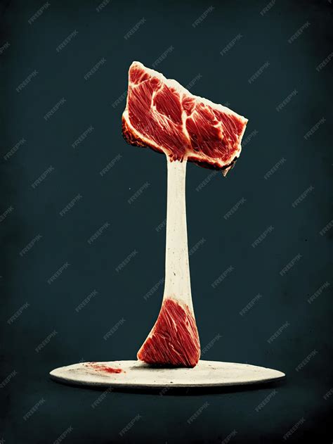 Premium AI Image | bone marrow bones display abstract texture