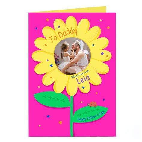 Buy Personalised Father's Day Photo Card - Sunflower for GBP 2.99 ...