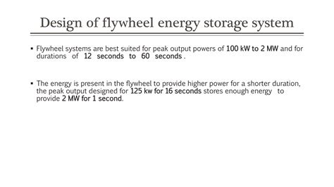 Flywheel energy storage system | PPTX