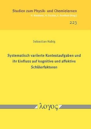 Buy Systematisch Variierte Kontextaufgaben Und Ihr Einfluss Auf ...