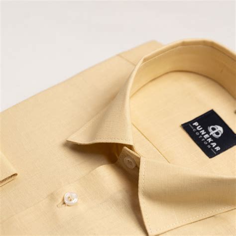 Cream Color Solid Pure Cotton For Men – Punekar Cotton