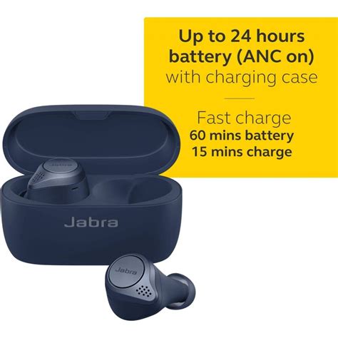 Jabra Elite Active 75t True Wireless Bluetooth, Navy – Earbuds for ...