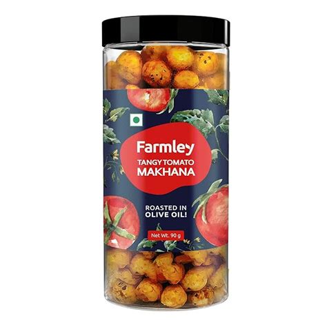 Farmley Roasted & Flavoured Tangy Tamato Healthy Makhana Snacks 90 gm ...