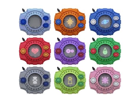 🐉 Digimon Crests Collection Pack (!Digivice Not Included!)・Free STL ...