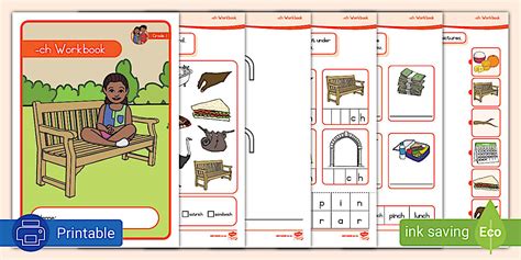 Grade 1 Phonics: -ch Workbook