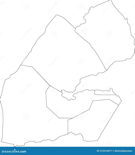White Map of the Republic of Djibouti Stock Vector - Illustration of djibouti, color: 212516477