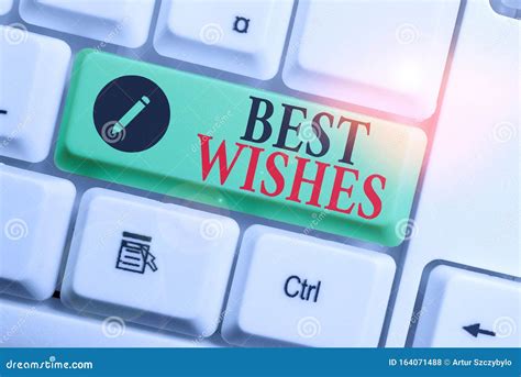Handwriting Text Writing Best Wishes. Concept Meaning an Expression of ...