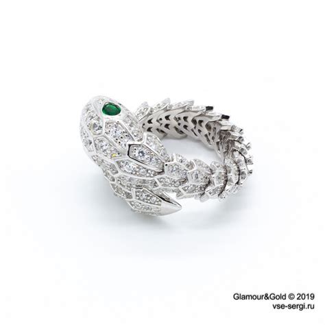 Кольцо змея Bvlgari Serpenti (серебро 925) купить в интернет-магазине в ...