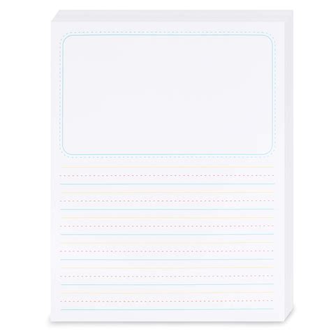 Lined Handwriting Paper Sheets, Story Telling Pages for Kids (8.5 x 11 ...
