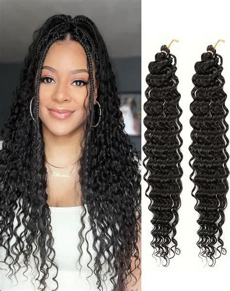 Amazon.com : Cypsin Curly Braiding Hair 30Inch 2 Packs Deep Wave ...