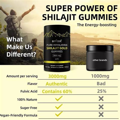 BIYODE Pure Himalayan Shilajit Gold Gummies | Kaufland.cz