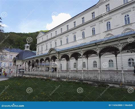 Park Colonnade in Karlovy Vary, Karlsbad, Czech Republic Editorial ...