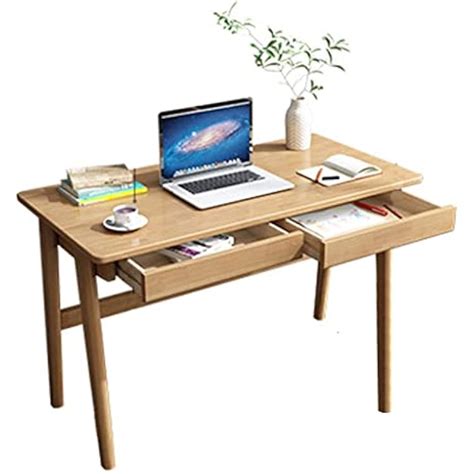 DAKLEY Rectangular Solid Wood Desk, Scandinavian | Ubuy India