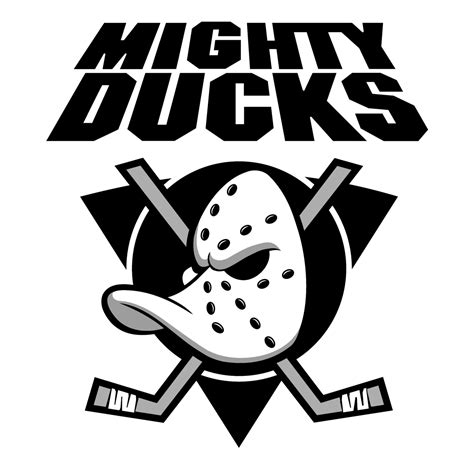 Anaheim Mighty Ducks Logo Black and White – Brands Logos