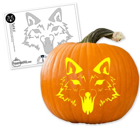 Wolf Pumpkin Stencils Pack Pumpkin Templates | NC State Alumni