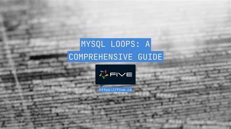 Image result for How to Use for Loop Using Record Count in MySQL