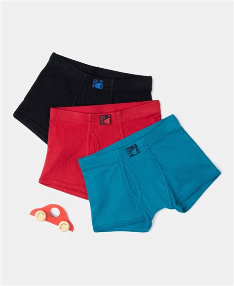 Buy Super Combed Cotton Rib Fabric Solid Trunk with Front Open Fly and ...