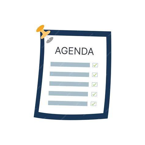 Agenda clipart showing list of exercises or sportive goals with some ...