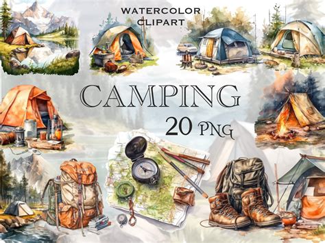 Camping Clipart Graphic by FantasyDreamWorld · Creative Fabrica
