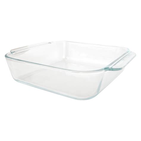 Pyrex 222 2-Quart Square Clear Glass Casserole Baking Dish - Walmart.com