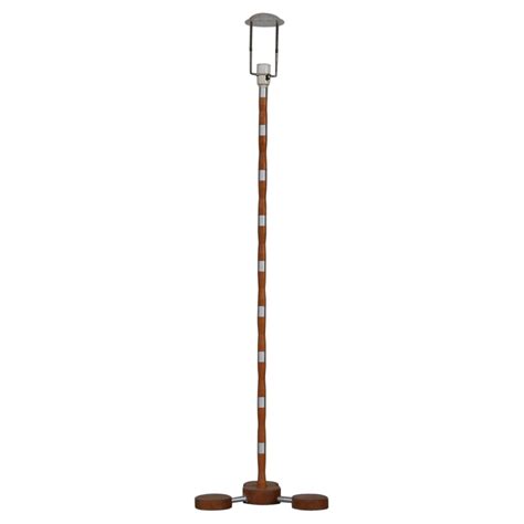 Mid Century Modern Danish Style Teak Wood Floor Lamp at 1stDibs