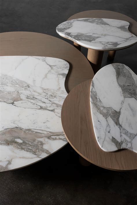 Modern Bordeira Nesting Coffee Tables, Granite, Handmade Portugal by Greenapple For Sale at 1stDibs