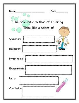 Image result for Scientific Method Graphic Organizer Worksheet
