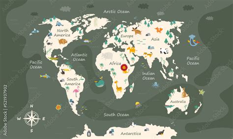 World Atlas Map for Kids 的图像结果