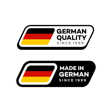 Made in Germany labels set. German Quality mark sticker vector icon. Perfect for logo design ...