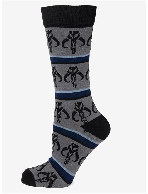 Star Wars Mythosaur Stripe Grey Men's Socks | Hot Topic