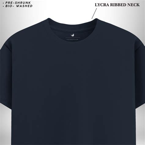 Signature Navy Blue Round Neck T-Shirt – The Perfect Blend of Comfort ...